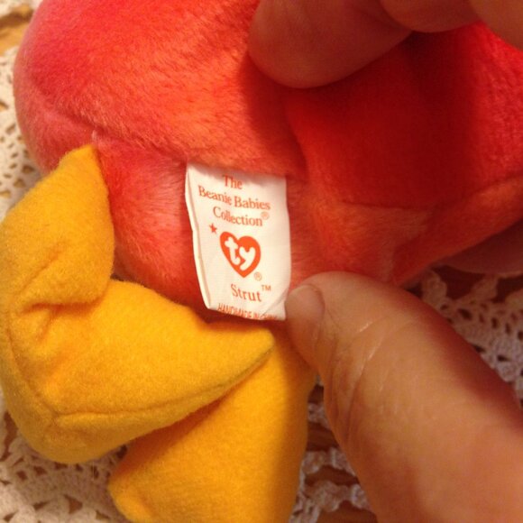 Ty Beanie Baby Strut The Rooster 🐓 DOB March 8, 1996 - Picture 8 of 9